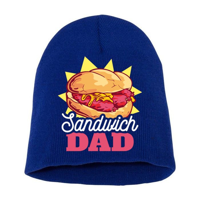 Sandwich Dad For Father's Day Gift Short Acrylic Beanie