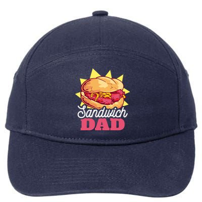 Sandwich Dad For Father's Day Gift 7-Panel Snapback Hat