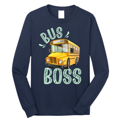 Student Delivery Funny Bus Boss School Bus Driver Long Sleeve Shirt