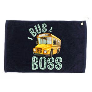 Student Delivery Funny Bus Boss School Bus Driver Grommeted Golf Towel