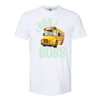 Student Delivery Funny Bus Boss School Bus Driver Softstyle® CVC T-Shirt