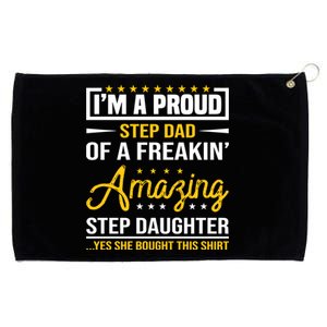 Step Dad Fathers Day Stepdad Gift Grommeted Golf Towel