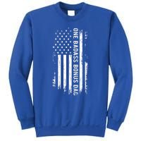 Step Dad Fathers Day Gift One Badass Bonus Dad Gift Sweatshirt