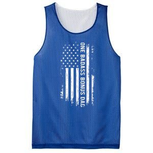 Step Dad Fathers Day Gift One Badass Bonus Dad Gift Mesh Reversible Basketball Jersey Tank