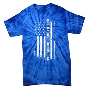 Step Dad Fathers Day Gift One Badass Bonus Dad Gift Tie-Dye T-Shirt