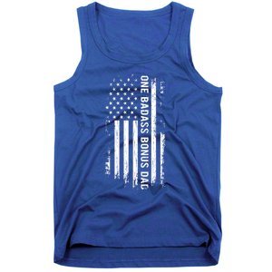 Step Dad Fathers Day Gift One Badass Bonus Dad Gift Tank Top