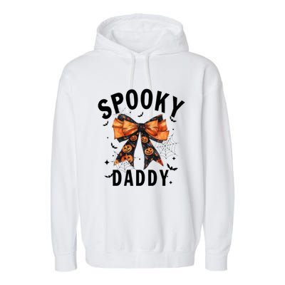 Spooky Daddy Funny Pumpkin Halloween Season Matching Family Garment-Dyed Fleece Hoodie