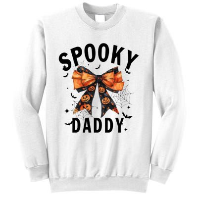 Spooky Daddy Funny Pumpkin Halloween Season Matching Family Sweatshirt