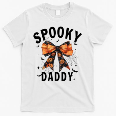 Spooky Daddy Funny Pumpkin Halloween Season Matching Family T-Shirt