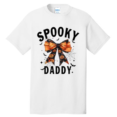 Spooky Daddy Funny Pumpkin Halloween Season Matching Family Tall T-Shirt