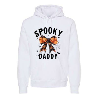 Spooky Daddy Funny Pumpkin Halloween Season Matching Family Premium Hoodie