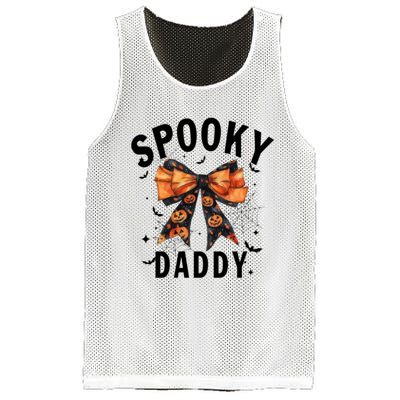 Spooky Daddy Funny Pumpkin Halloween Season Matching Family Mesh Reversible Basketball Jersey Tank