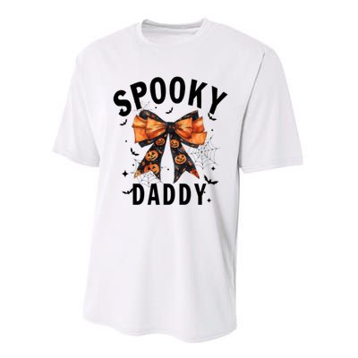 Spooky Daddy Funny Pumpkin Halloween Season Matching Family Performance Sprint T-Shirt