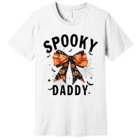 Spooky Daddy Funny Pumpkin Halloween Season Matching Family Premium T-Shirt