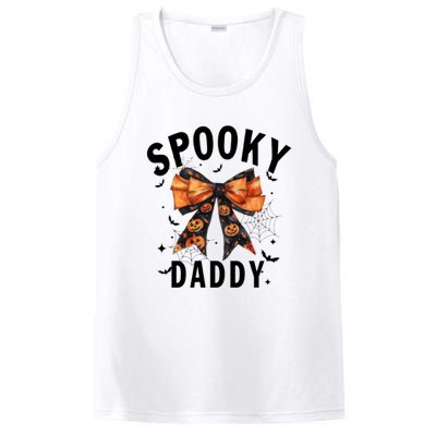 Spooky Daddy Funny Pumpkin Halloween Season Matching Family PosiCharge Competitor Tank