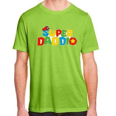 Super Daddio Funny Dad Daddy Father Video Game Lovers Adult ChromaSoft Performance T-Shirt