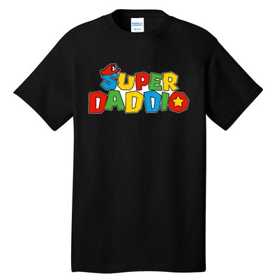 Super Daddio Funny Dad Daddy Father Video Game Lovers Tall T-Shirt