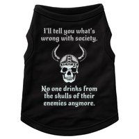Skull Drink From The Skull Of Your Enemies Funny Doggie Tank