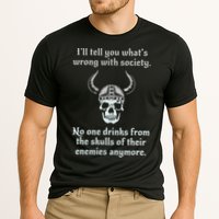 Skull Drink From The Skull Of Your Enemies Funny Performance Shirt