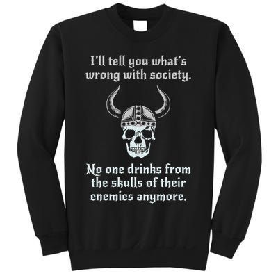 Skull Drink From The Skull Of Your Enemies Funny Sweatshirt