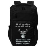 Skull Drink From The Skull Of Your Enemies Funny Impact Tech Backpack