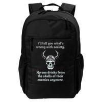 Skull Drink From The Skull Of Your Enemies Funny Backpack