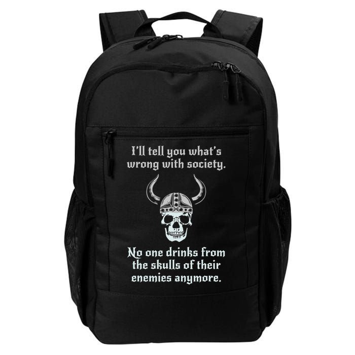 Skull Drink From The Skull Of Your Enemies Funny Backpack