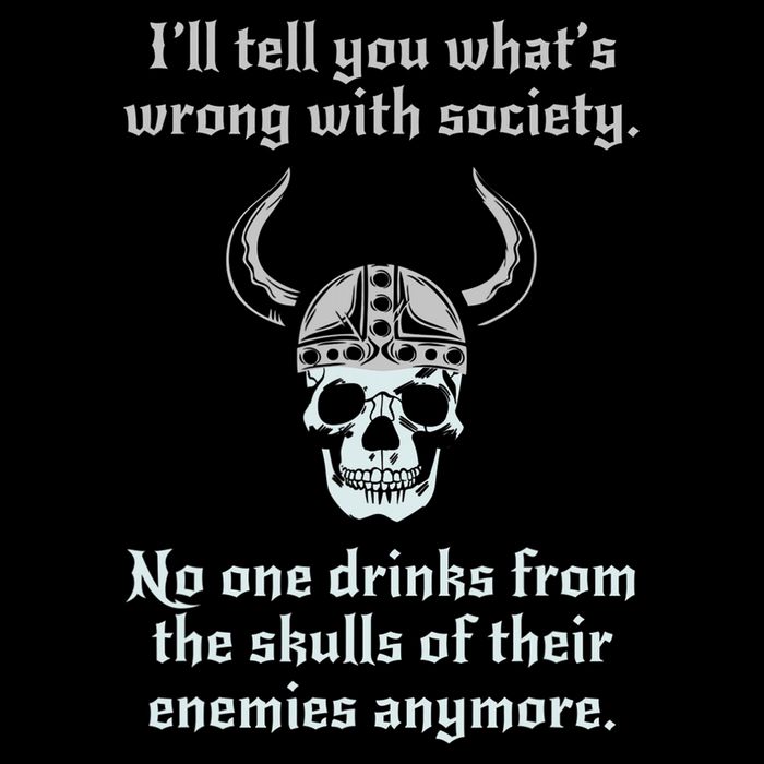 Skull Drink From The Skull Of Your Enemies Funny Button