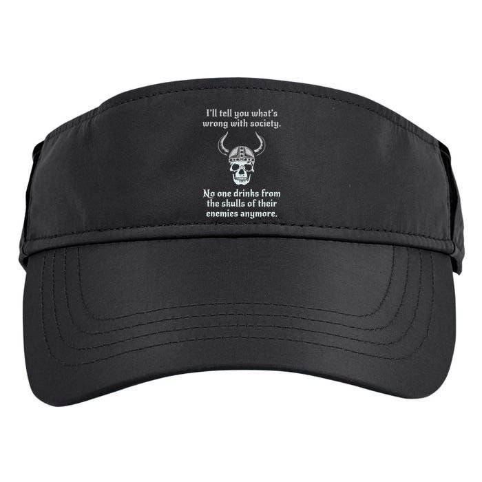 Skull Drink From The Skull Of Your Enemies Funny Adult Drive Performance Visor