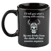 Skull Drink From The Skull Of Your Enemies Funny 11oz C Handle Ceramic Mug