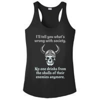 Skull Drink From The Skull Of Your Enemies Funny Ladies PosiCharge Competitor Racerback Tank