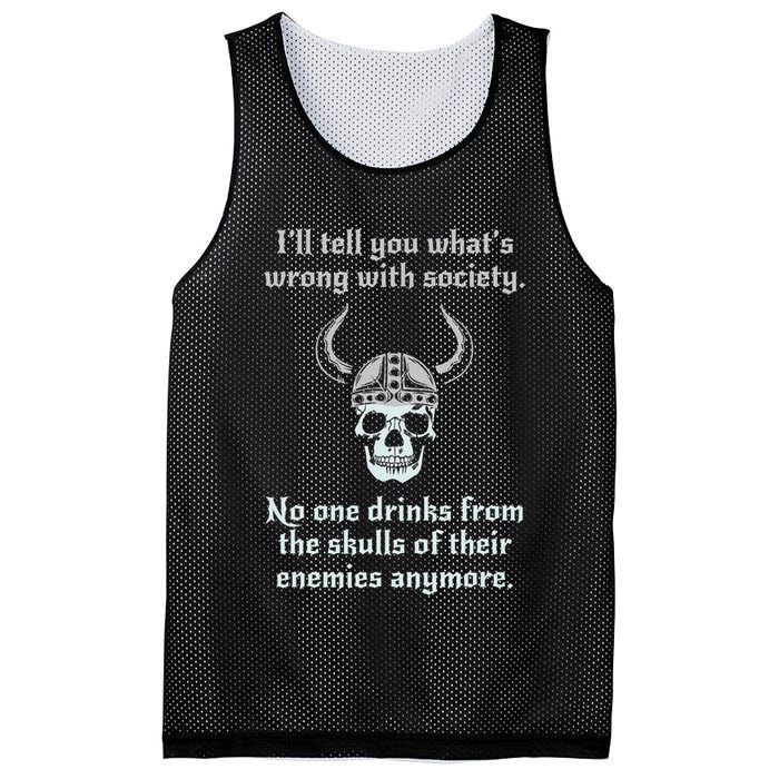 Skull Drink From The Skull Of Your Enemies Funny Mesh Reversible Basketball Jersey Tank