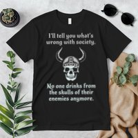 Skull Drink From The Skull Of Your Enemies Funny Premium T-Shirt