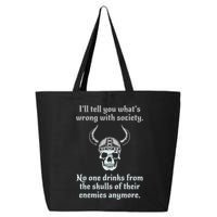 Skull Drink From The Skull Of Your Enemies Funny 25L Jumbo Tote