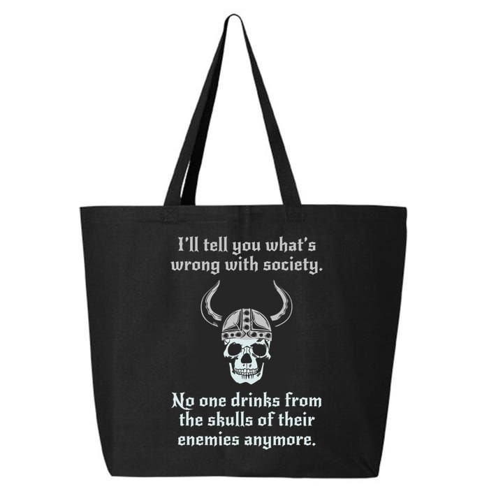 Skull Drink From The Skull Of Your Enemies Funny 25L Jumbo Tote