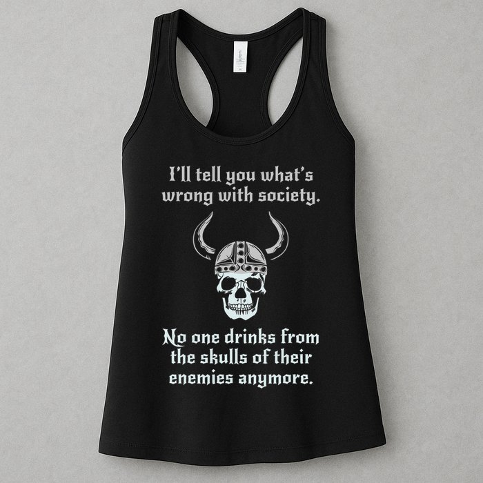 Skull Drink From The Skull Of Your Enemies Funny Womens Tank Top