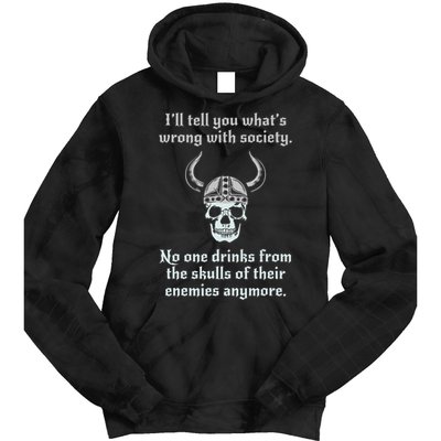 Skull Drink From The Skull Of Your Enemies Funny Tie Dye Hoodie