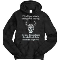 Skull Drink From The Skull Of Your Enemies Funny Tie Dye Hoodie