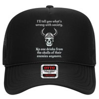 Skull Drink From The Skull Of Your Enemies Funny Trucker Hat