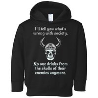 Skull Drink From The Skull Of Your Enemies Funny Toddler Hoodie