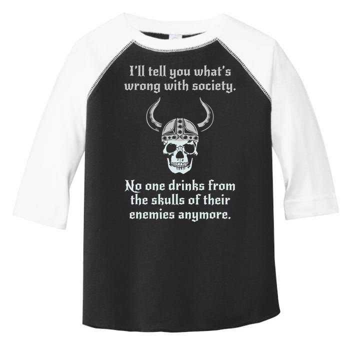 Skull Drink From The Skull Of Your Enemies Funny Toddler Fine Jersey T-Shirt