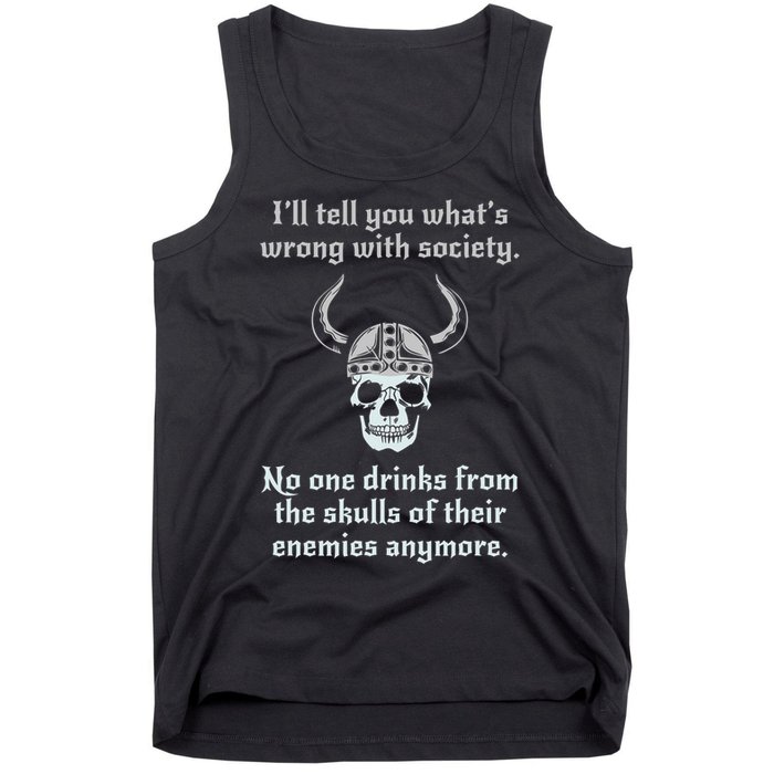 Skull Drink From The Skull Of Your Enemies Funny Tank Top