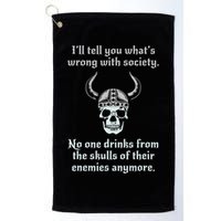 Skull Drink From The Skull Of Your Enemies Funny Golf Towel