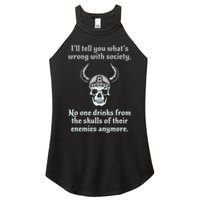 Skull Drink From The Skull Of Your Enemies Funny Women's Perfect Tri Rocker Tank