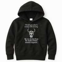 Skull Drink From The Skull Of Your Enemies Funny Kids Hoodie