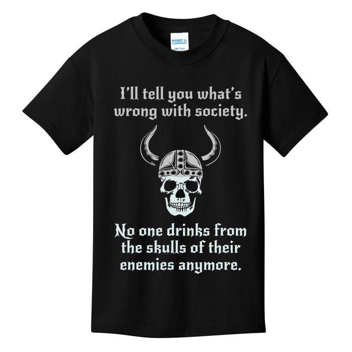 Skull Drink From The Skull Of Your Enemies Funny Kids T-Shirt