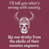Skull Drink From The Skull Of Your Enemies Funny 16oz Travel Tumbler