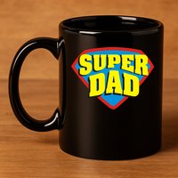 Super Dad Father's Day Gift 11oz C Handle Ceramic Mug