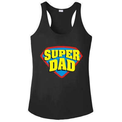 Super Dad Father's Day Gift Ladies PosiCharge Competitor Racerback Tank