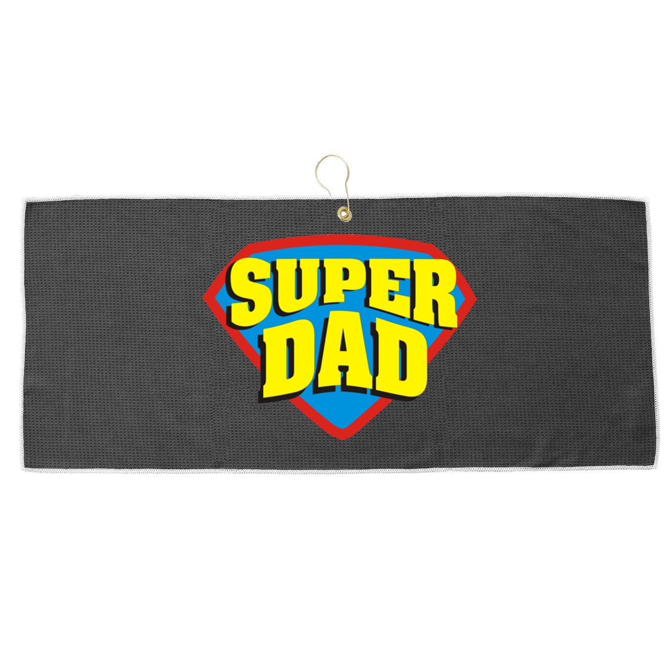 Super Dad Father's Day Gift Large Microfiber Waffle Golf Towel